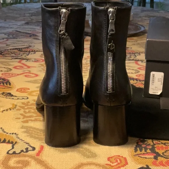 Rag & Bone leather boots with back zip - Picture 3 of 6